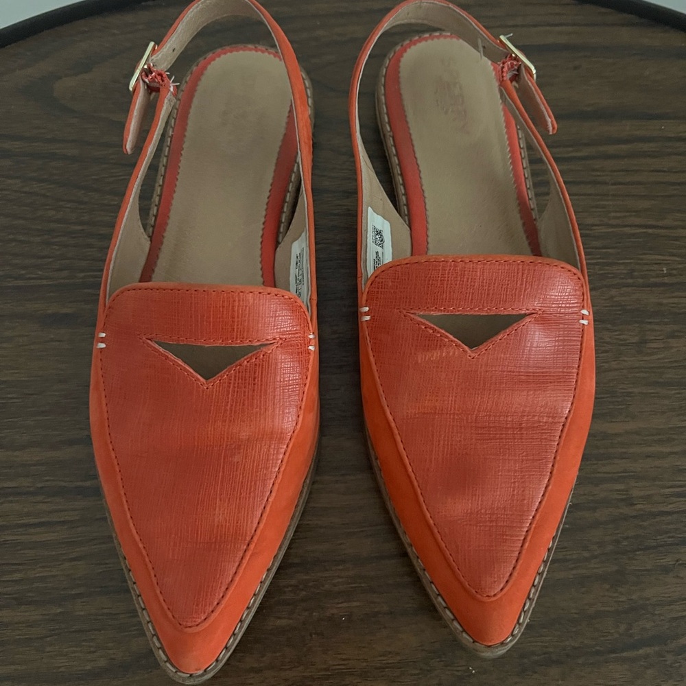 Sperry Saybrook Burnt Orange Leather Slingback Mule Loafers Women’s 8.5 - Picture 5 of 5
